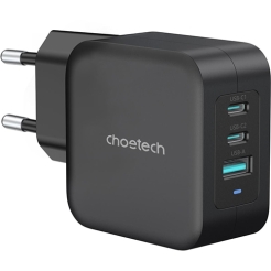 Choetech PD8005 100W Dual C + Single A Charger Black
