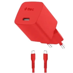 Ttec SmartCharger Gan 45W AVS PD Travel Fast Charger+USB-C 60W Cable 2SCG45CNK