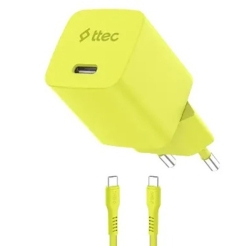 Ttec SmartCharger Gan 45W AVS PD Travel Fast Charger + USB-C -USB-C 60W Cable 2SCG45CNS