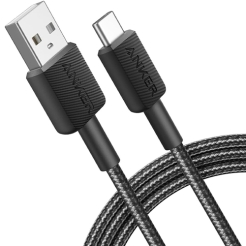 Anker 322 USB-A to USB-C 3ft Braided Black A81H5G11