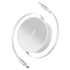 Ttec USB-C To USB-C Mini Retractable 100W PD/QC 120cm Fast Charge Cable Lunar Shine 2DK65G