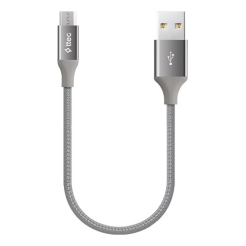 Ttec AlumiCable Mini USB-A To USB-C Charge/Data Cable 2.0 30cm Space Gray