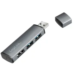 Logilink UA0395 USB 3.2 Gen2 3-Port Hub With Aluminum Casing