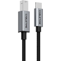 CABLETIME USB C 2.0 Printer Cable 1.5m Black (CT-CMBM1-AG1.5)