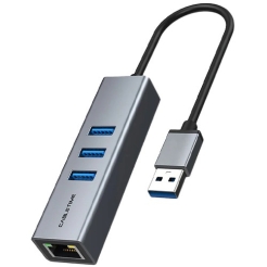 CABLETIME Hub with Gigabit Ethernet Gray (CT-AMLU3-AG)