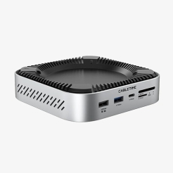 Cabletime 9 in 1 Mac M4 Dock 10GBPs NVME SSD HDMI 4K/60hz 3xUSB-A 2xUSB-C 1xSD/TF Aluminum Space Gray (CT-DKM9-AG)