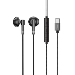 Ttec Rio Fit Style USB-C Stereo Wired In-Ear Headset with Mic Black 2KMM20S