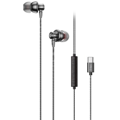 Ttec Pop Fit Style USB-C Stereo In-Ear Headphones with Mic Black 2KMM21S
