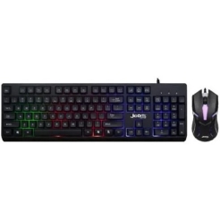 Jedel GK106 Combo Set RGB Keyboard 1.5m 3D Optical Mouse 1.35m