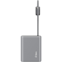 Ttec Recharger Pro TFT 10.000mAh PD 20W Powerbank With Built-in USB-C & Lightning Cable 2BB278UG