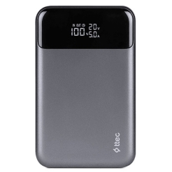 Ttec Recharger Pro LCD 20000mah PD 130W Power Bank Space Gray