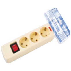 Ingelec 3 Socket Wire Copper with Switch White (5008K)