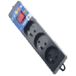 Ingelec 4 Socket with Switch 1.5m Black (1713/1N)