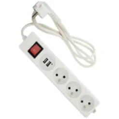 Ingelec 3 Socket with USB 1.5m White (1713U/1)