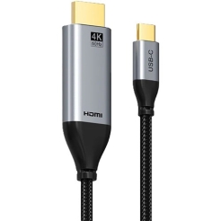 Cabletime USB-C TO HDMI Cable 4K/60HZ 1.8M Black (CT-C160-PU31-CMRHD1-S1.8)