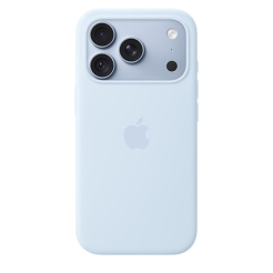 iPhone 18 Pro Silicone Case with Magsafe - Crisp Blue