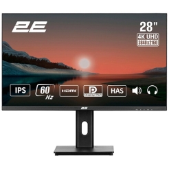 2E Monitor 28.0 L2825B IPS 4K 60hz 5ms 2 x HDMI DP Black (2E-L2825B-01)