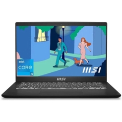 MSI Modern 14 C13M, Raptor Lake I5-1335U, 16GB, 512GB, Black (9S7-14J112-1421)