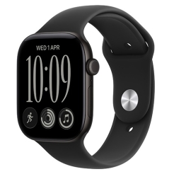 Apple Watch Series 12 GPS 42mm Black Aluminium Case With Black Sport Band - S/M