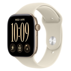 Apple Watch Series 12 GPS 42mm Light Gold Aluminium Case With Sand Sport Band - S/M