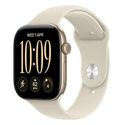 Apple Watch Series 12 GPS 46mm Light Gold Aluminium Case With Sand Band - M/L