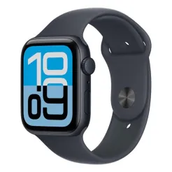 Apple Watch SE 3 GPS 44mm Midnight Aluminum Case with Navy Blue Sport Band - S/M