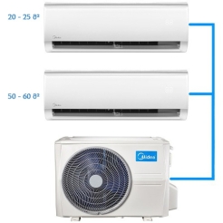 Multi-Split Air Conditioner Midea M2OE-18HFN8-Q + AB-18NXD0-M + AB-09NXD0-M