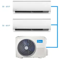 Midea M3OG-21HFN8-Q + AB-18NXD0-M + AB-12NXD0-M