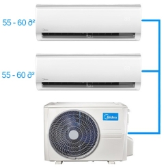 Multi-Split Air Conditioner Midea M3OA-27HFN8-Q + AB-18NXD0-M (2X)