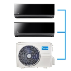 Multi-Split Air Conditioner Midea M2OH-14HFN8-Q + AG-09N8D1-I BLACK(2X)