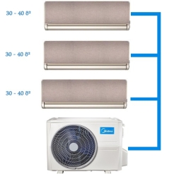Multi-Split Air Conditioner Midea M3OA-27HFN8-Q + XT-12N8D6-I GOLD(3X)