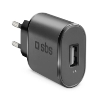 SBS Travel Charger 100/250V 1000 MAH (TETR1USB1A)	