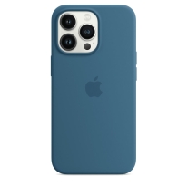 Apple iPhone 13 Pro Silicone ჩასადები with MagSafe – Blue Jay