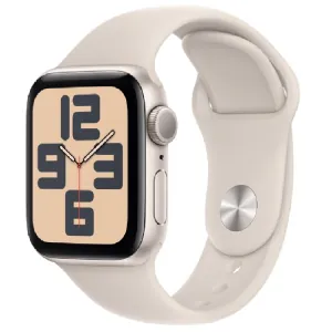 Apple Watch SE 44 mm Starlight Aluminium Case - Starlight Sport band MRE43QI/A