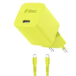 Ttec SmartCharger Gan 45W AVS PD Travel Fast Charger + USB-C -USB-C 60W Cable 2SCG45CNS