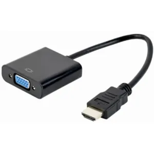 Gembird HDMI to VGA Adapter 0.15m Black (A-HDMI-VGA-04)