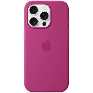 iPhone 16 Pro Silicone Case with MagSafe - Fuchsia