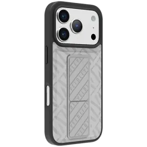 Levelo Morphix Cuero Gripstand for iPhone 17 Pro Cloud Gray LVLMRPCGCIP17PCGY