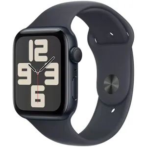 Apple Watch SE GPS 44 mm Midnight Aluminium Case with Midnight Sport Band Regular model A2723