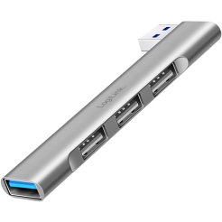 Logilink UA0436 Ultraslim 4-port 18W Aluminium