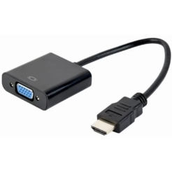 Gembird HDMI to VGA Adapter 0.15m Black (A-HDMI-VGA-04)