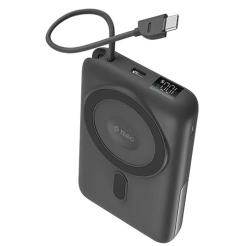 Ttec Recharger M LCD 10000mAh Magesafe comp PD20W Power Bank With USB-C and Stand Black 2BB230GR