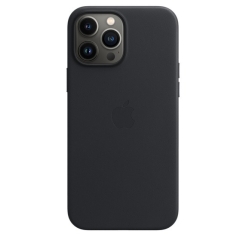 IPHONE 13 PRO MAX LEATHER ჩასადები WITH MAGSAFE - MIDNIGHT