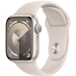 Apple Watch Series 9 GPS 45mm Starlight Aluminium Case with Starlight Sport Band MR963QR/A