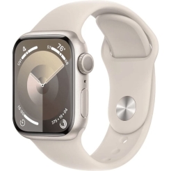 Apple Watch Series 9 GPS 41mm Starlight Aluminium Case with Starlight Sport Band MR8T3QR/A