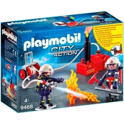 სათამაშო ფიგურები Playmobil Firefighters with Water Pump 9468