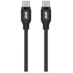 2E CABLE USB-C USB-C GLOW 60W 1M BLACK (2E-CCCC-BL)