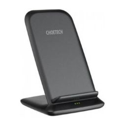 CHOETECH T555-F 15W 2 COILS FAST WIRELESS CHARGING STAND (XX-T555-F-BK)