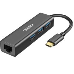 Choetech HUB-U02 4-In-1 USB-C to RJ45 (01.02.01.HUB-U02BK)